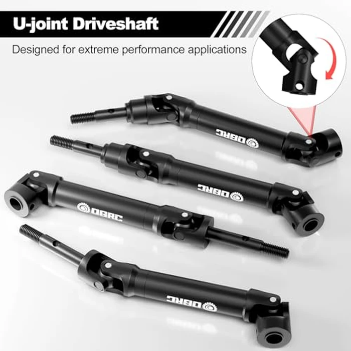 OGRC Front and Rear CVD U-Joint Steel Driveshaft for Traxxas Slash/Stampede/Hoss/Rustler VXL 4X4 Platinum Ultimate Update Parts 1/10 RC Truck Upgrades Parts Replace #6851#6852 by OGUNKE - Image 4