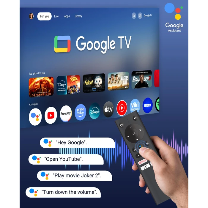 Google TV Projector 4K Support - CiBest Smart Projector with WiFi 6 and Bluetooth, Outdoor Movie Proyector Full-Sealed Optical Engine 3000 ANSI Home Ceiling Projector with Autofocus, Streaming Apps by CiBest - Image 3