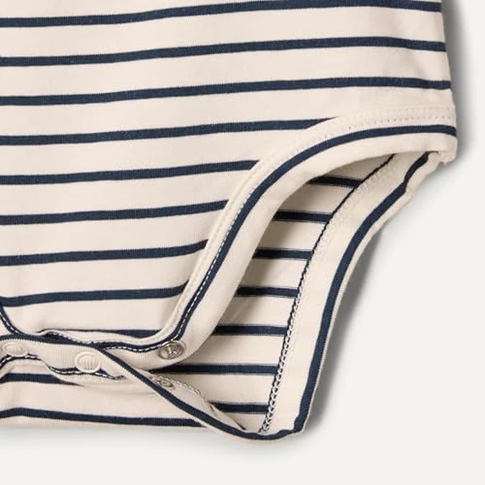 Amazon Essentials x Sofia Grainge Unisex Babies' Side Snap Short Sleeve Bodysuit, Pack of 3, Light Blue/Bunnies/Stripe, Newborn by Amazon Essentials - Image 3