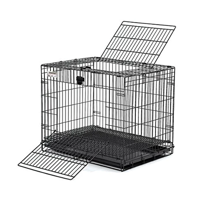 MidWest Homes for Pets Small Wabbitat Rabbit Cage, Grid Mesh Floor, Removable Tray, Top & Front Door Access, Rust Resistant Finish, No Tools Required by MidWest Homes for Pets - Used - Very Good condition