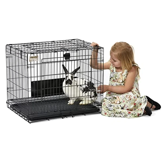 MidWest Homes for Pets Small Wabbitat Rabbit Cage, Grid Mesh Floor, Removable Tray, Top & Front Door Access, Rust Resistant Finish, No Tools Required by MidWest Homes for Pets - Image 7