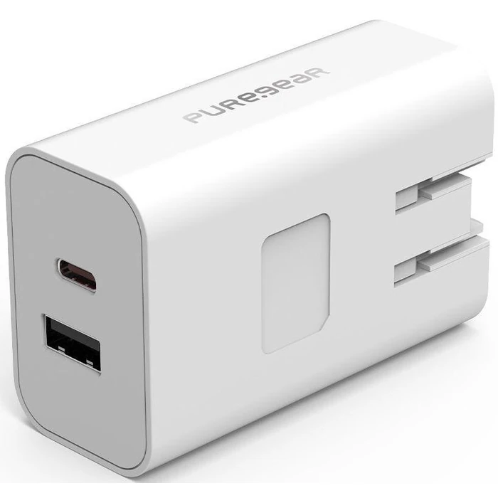 PureGear LightSpeed (42W) USB-C and USB-A Wall Charger - White by PureGear - Image 2