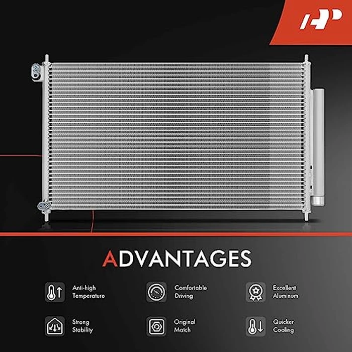 A-Premium Air Conditioning A/C Condenser Compatible with Honda Civic 2012-2015 & Acura ILX 2017-2020 by A-premium - Image 5