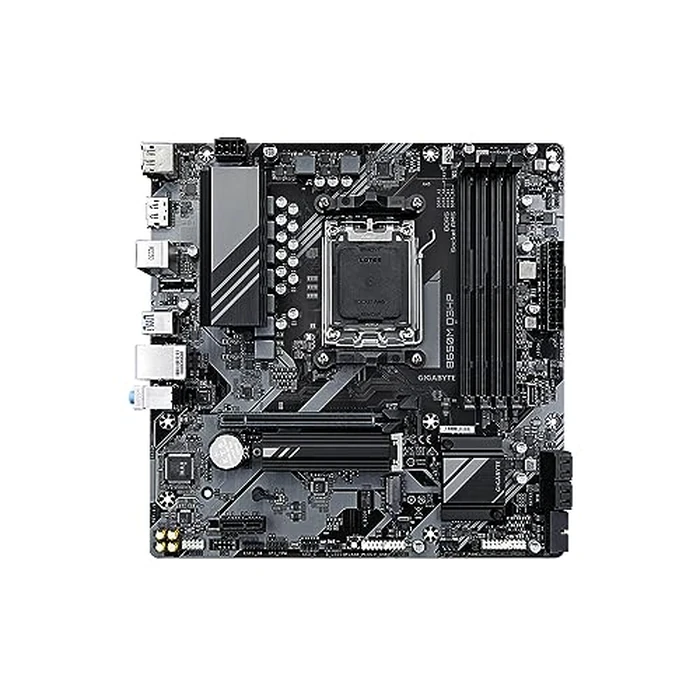 GIGABYTE B650M D3HP AMD AM5 mATX Motherboard, Support Ryzen 9000/8000/7000 Series, DDR5, 5+2+2 Power Phase, 2X M.2, PCIe 4.0, USB-C 3.2 Gen 1, 2.5 GbE, EZ-Latch, Q-Flash, RGB Fusion by GIGABYTE - Image 2