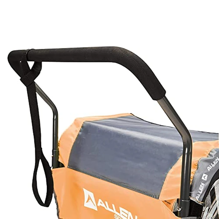 Allen Sports Deluxe Steel 2-Child Bicycle Trailer and Stroller, Model AS2-O, Orange by Allen - Image 7
