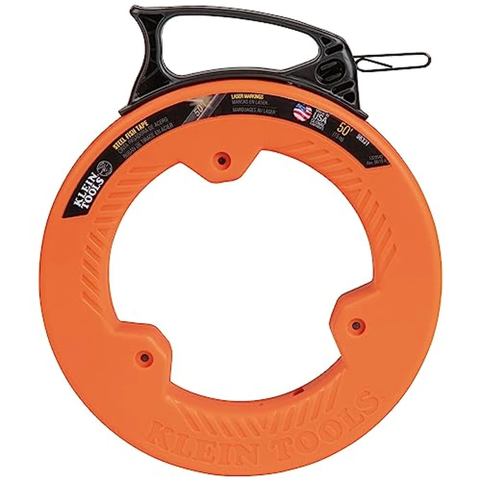 Klein Tools 56331 50-Foot Electrical Fish Tape, Steel Wire Puller with Double Loop Tip, Optimized Housing and Handle, 1/8-Inch by KLEIN TOOLS - Image 7