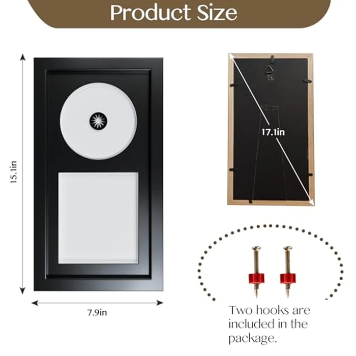 Video Game Display Frame Compatible with PS2 Game Case and Disc, with EVA Foam Lining & Black Flocked Fabric, Gaming Picture Frame, Gaming Room Decor, 8"x15" by Allenkwok - Image 2