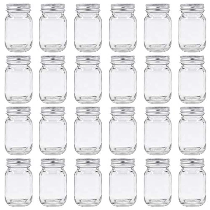U Pack 2oz Mason Jar with Silver Lid for Honey Jam Spice Pack of 24 Sets by Sesyomr - Used - Very Good condition - US$16.27