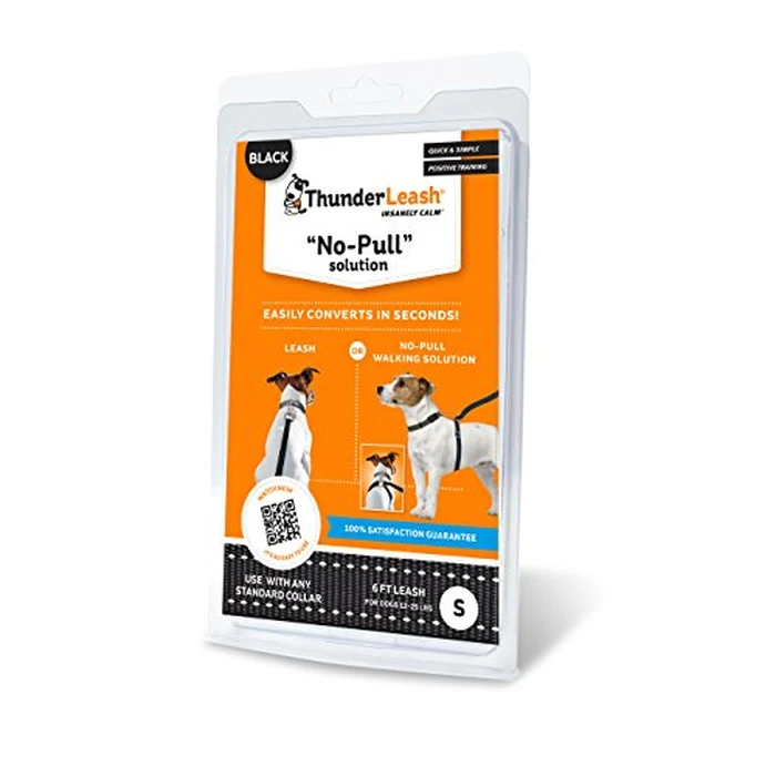ThunderLeash No-Pull Dog Leash (Small (12 to 25 lbs), Black) by ThunderLeash - Image 1
