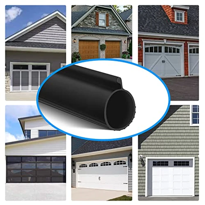 Garage Door P-Bulb Bottom Weather Seal Replacement for 16FT P-Bulb Overhead Garage Doors Rubber Bottom Seal fit 180, 280, and 390 Series Doors (NOT Windsor P-Bulb) by FELHOOD - Image 7