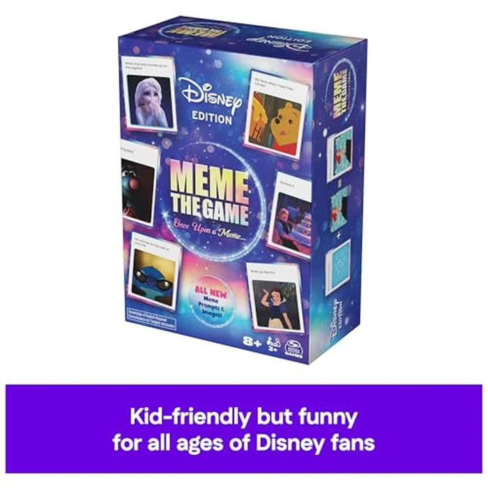 Spin Master Games, Disney Meme The Game, Disney Card Game for Hilarious Family Fun, Funny Caption Contest with Classic & Modern Characters, for Kids & Family, 3-6 Players, for Ages 8 & Up by Spin Master Games - Image 5