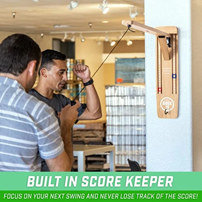 GoSports Hook 21 Wall Mounted Ring Swing Game with Foldable Arm - Play Indoors or Outdoors by GoSports - Image 5