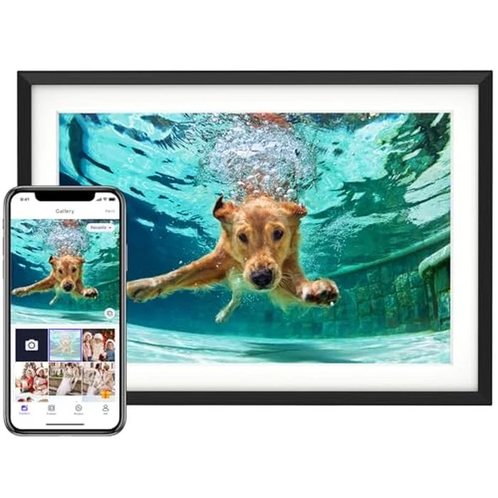 Euphro 10.1'' Digital Picture Frame with 32GB Storage, Digital Photo Frame with 1280x800 IPS Touch Screen, Share Photos/Videos and Send Best Wishes via Free App by Euphro - Used - Very Good condition - US$53.99