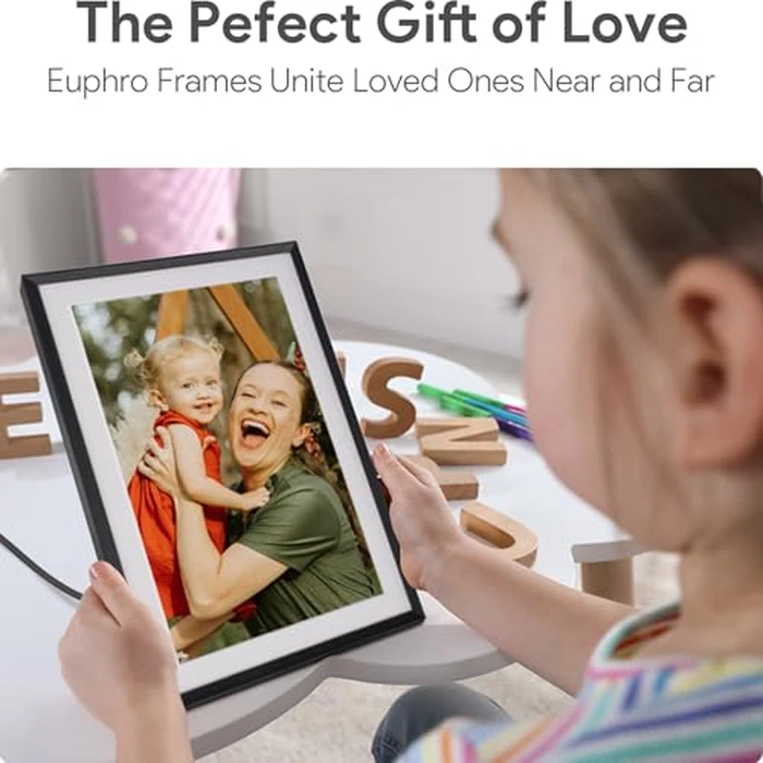 Euphro 10.1'' Digital Picture Frame with 32GB Storage, Digital Photo Frame with 1280x800 IPS Touch Screen, Share Photos/Videos and Send Best Wishes via Free App by Euphro - Image 6