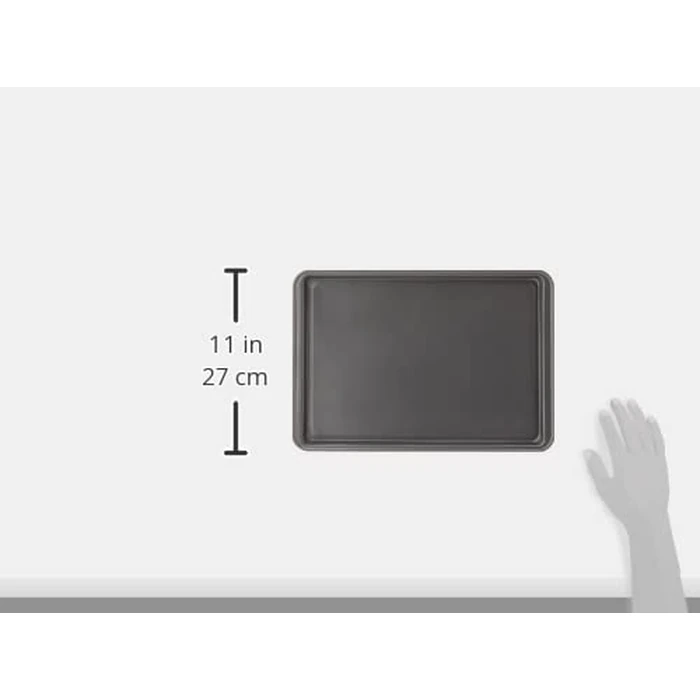 GoodCook Everyday Nonstick Baking Sheet Set, 3 Pack Includes Small (13x9) Medium (15x1) and Large (17x11) Pans Carbon Steel Construction Cookie Sheets Bakeware Set, Gray by GoodCook - Image 3