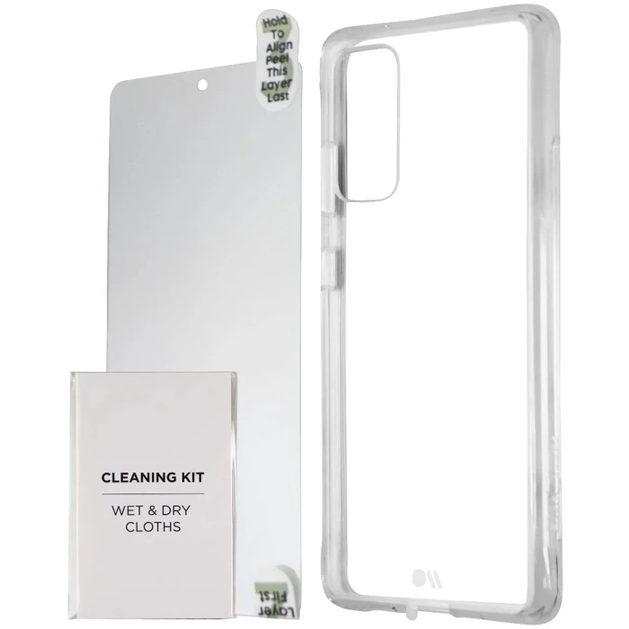 Case-Mate Protection Pack Phone Case & Glass for Galaxy S20 FE 5G - Clear by Case-Mate - Refurbished - Brand New condition