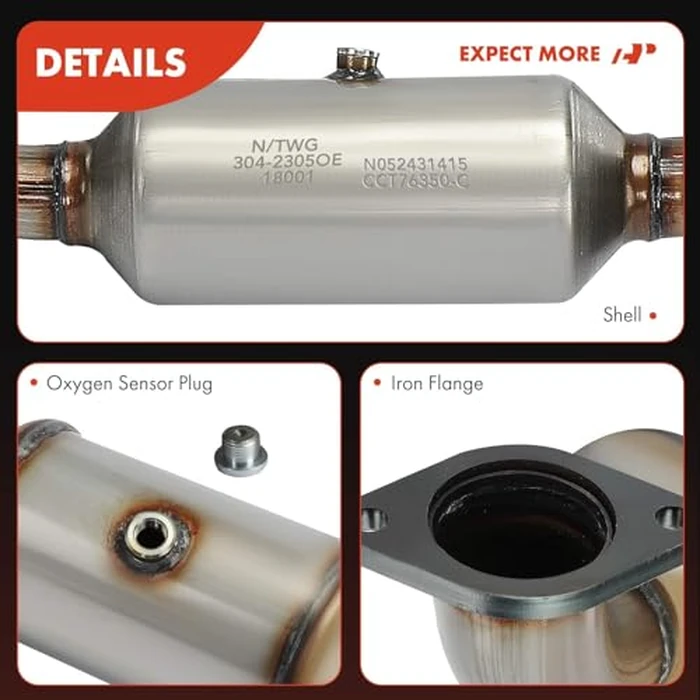A-Premium Front Catalytic Converter with Gasket Kit Direct-Fit Compatible with Ford Transit-150, Transit-250, Transit-350, 2015 2016 2017 2018 2019, 3.5L, E.P.A. Compliant by A-premium - Image 8