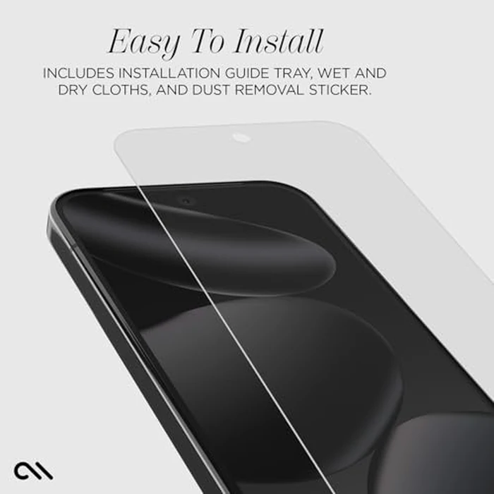 Case-Mate Google Pixel 10 Screen Protector - 6.3 Inch - Anti-Scratch Tempered Glass w/5x Shatter Protection - Durable 9H Glass w/Installation Frame, High Clarity, Case Friendly by Case-Mate - Image 2