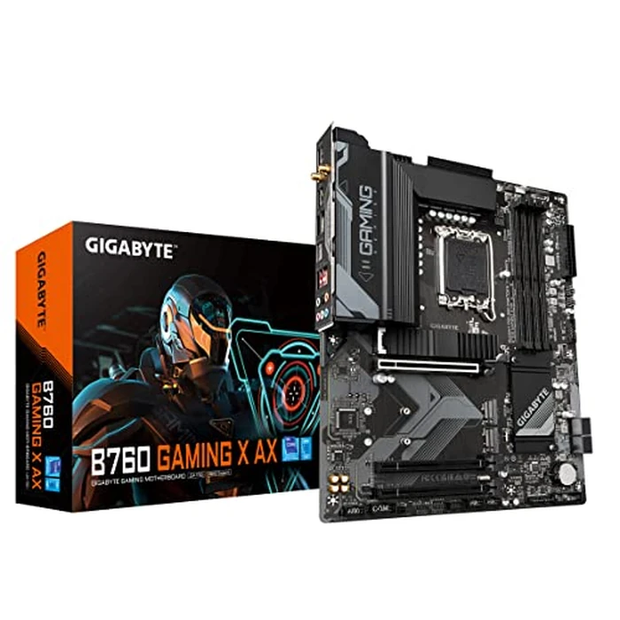 GIGABYTE B760 Gaming X AX (LGA 1700/ Intel/ B760/ ATX/DDR5/ M.2/ PCIe 4.0/ USB 3.2 Gen2X2 Type-C/AMD WiFi 6E/ 2.5GbE LAN/Q-Flash Plus/PCIe EZ-Latch/Motherboard) by GIGABYTE - Used - Like New condition - US$148.20