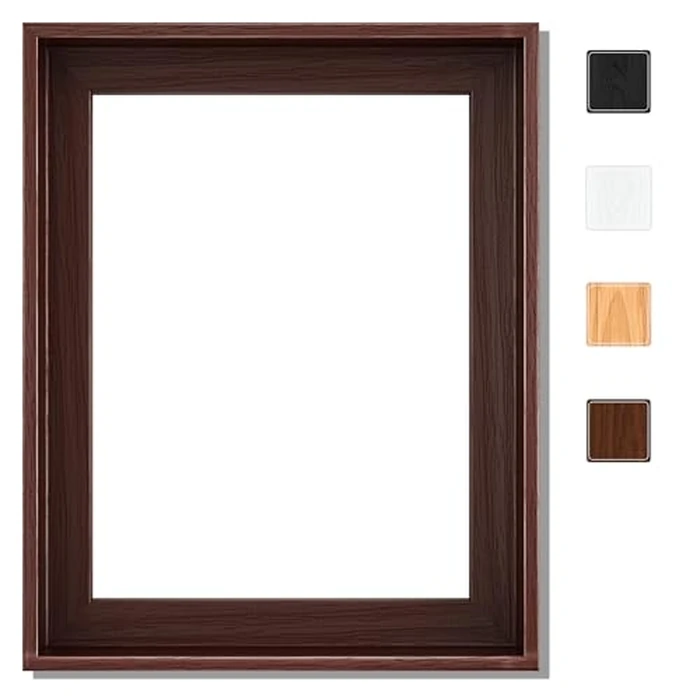 Canvas Floater Frame for Finished Canvas Art, 1.25" Deep Floating Shadow Gap Design, Modern Wall Decor for Home & Office, Gallery Style Display, Hardware Included (Dark Brown, 16x20) by P&L ART. - Used - Very Good condition - US$38.20