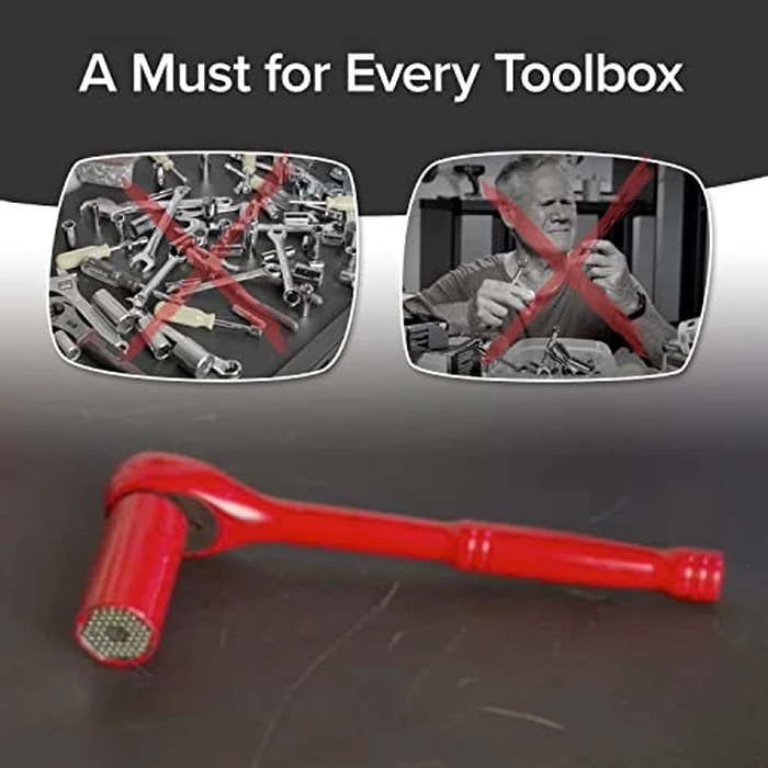 Red Dog Socket w/Drill Adapter, Fits Most Nuts & Bolts, Use with Socket Wrenches & Power Drills, Steel Rods Form Any Shape, Standard or Metric, 2 in. by Red Dog - Image 6