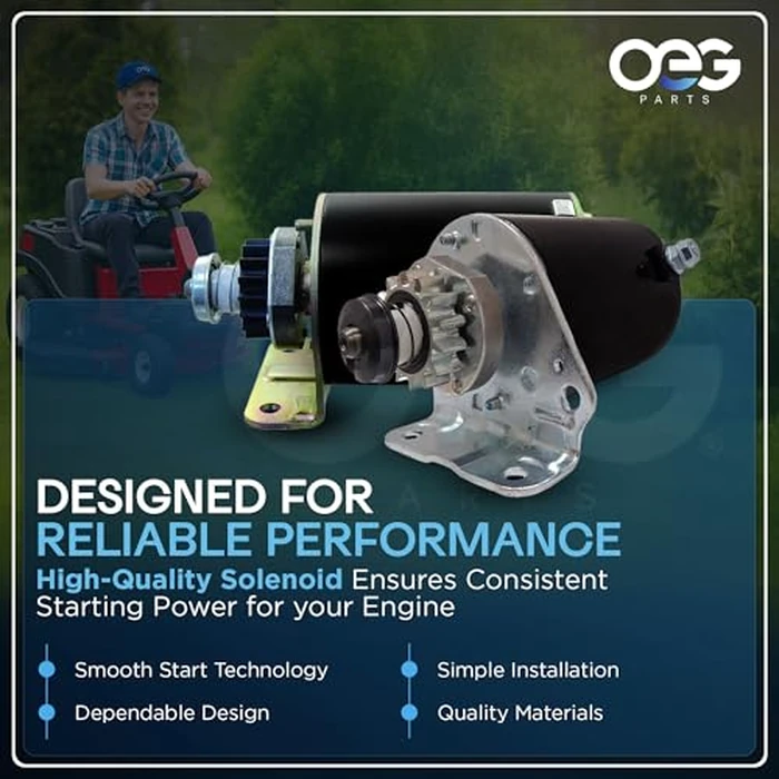 OEG Parts New Starter Compatible with 79-90 Onan B43M B48M, 88-99 P-216 218 220 224 & 81-87 Case Loader, 80-86 Miller Welder 77115C91, 1910933, 4754840, SM10795, RS41003, SAB0006, 41021020 by Parts Player - Image 5