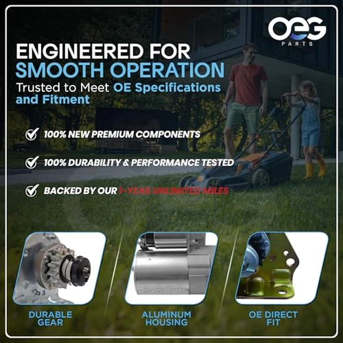 OEG Parts New Starter Compatible with 79-90 Onan B43M B48M, 88-99 P-216 218 220 224 & 81-87 Case Loader, 80-86 Miller Welder 77115C91, 1910933, 4754840, SM10795, RS41003, SAB0006, 41021020 by Parts Player - Image 7