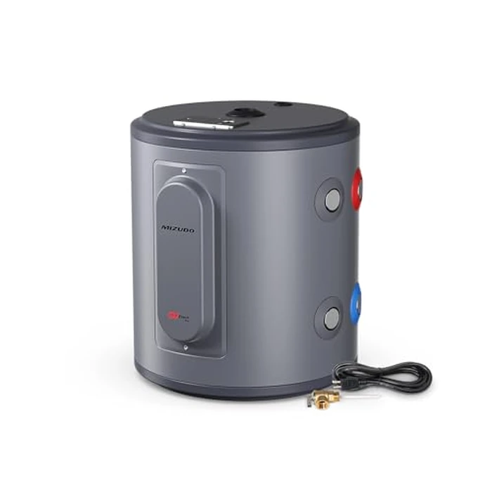 Electric Mini Tank Water Heater, MIZUDO 6 Gallon Point of Use Hot Water heater 1500W, Compact Residential 120V with T&P Valve, Adjustable Thermostat, UL Listed by MIZUDO - Used - Very Good condition