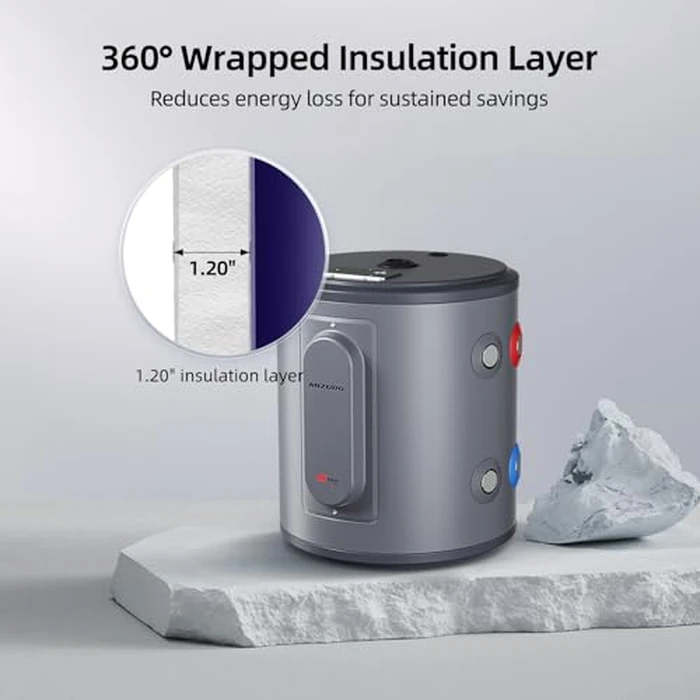Electric Mini Tank Water Heater, MIZUDO 6 Gallon Point of Use Hot Water heater 1500W, Compact Residential 120V with T&P Valve, Adjustable Thermostat, UL Listed by MIZUDO - Image 6