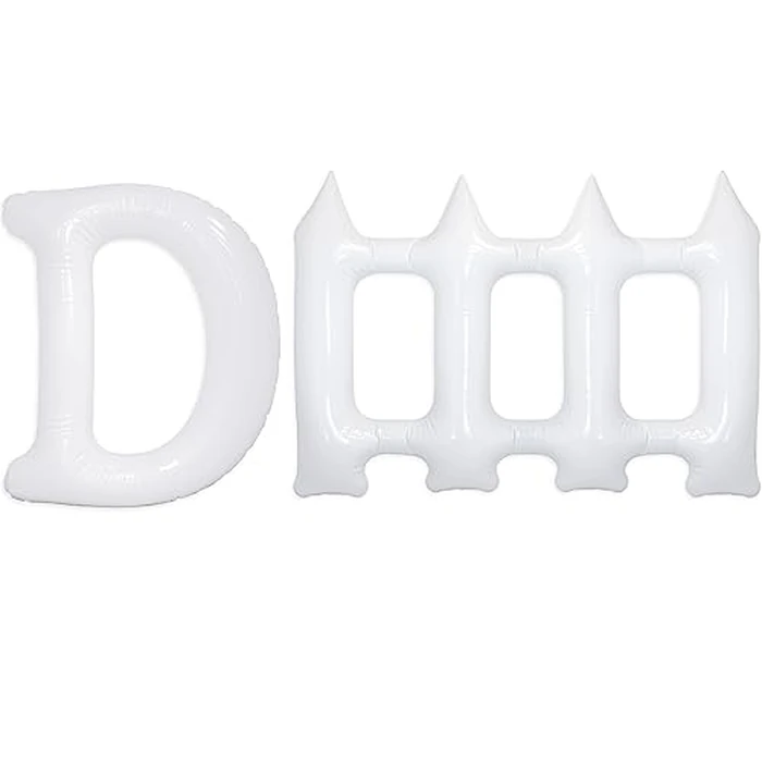 Defense Sign 2 pcs D + Fence | Defense Sports Sign | Football D Fense, Basketball D Fense | Baseball D Fense, Inflatable D-Fence sign| Sports Party Decoration | Defense Gameday Decoration | BASHOUT by BASHOUT - Image 1