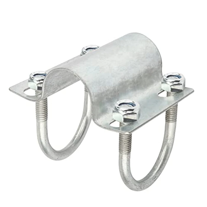 OTTFF 8 Pack U Bolt Cross Pipe Clamps, 1" x 1-3/8" OD Adjustable Grid Connector for Greenhouse Chain Link Fence, 1/8" Thick by OTTFF - Used - Like New condition - US$19.54