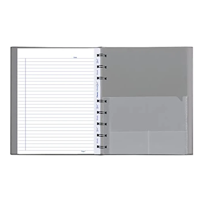 Blueline MiracleBind(TM) Notebook, Lizard-Like Hard Cover, 9.25" x 7.25", 150 Pages, Gray (AF9150.97) by BLUELINE - Image 6