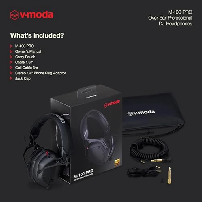 V-MODA M-100 PRO | Professional Over-Ear DJ Headphones | Built for Pro DJs & Beat-Driven Music | Superior Sound Isolation | One-Ear Listening | Long-Lasting Comfort | Durable Travel-Friendly Design by V-Moda - Image 3