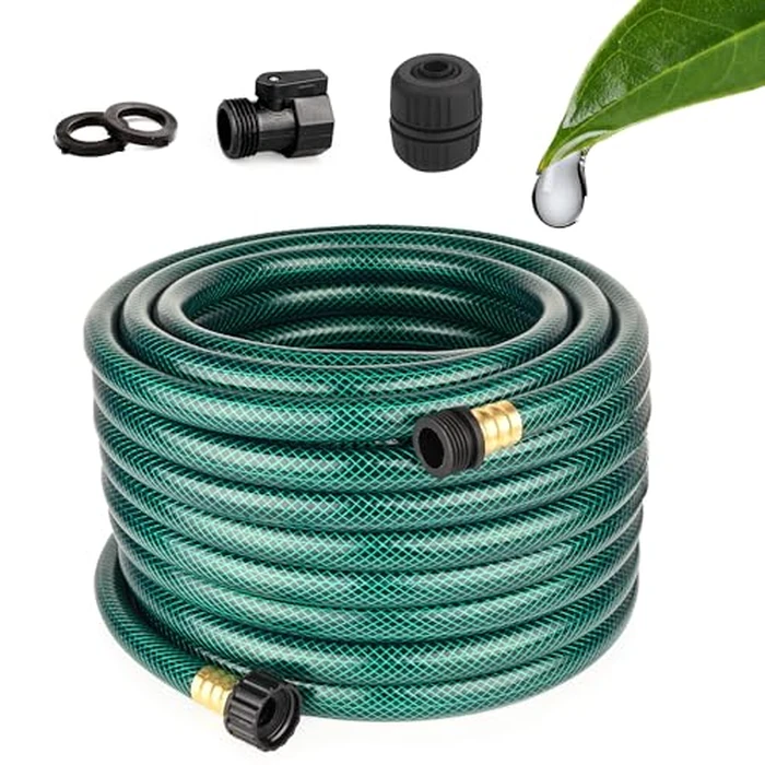 100FT Flexible Garden Hose for Patio: 5/8 Inch Lightweight Water Hose with Male to Female Leak-Free Connections for Large Residential Yard Use by Orgrimmar - Image 1