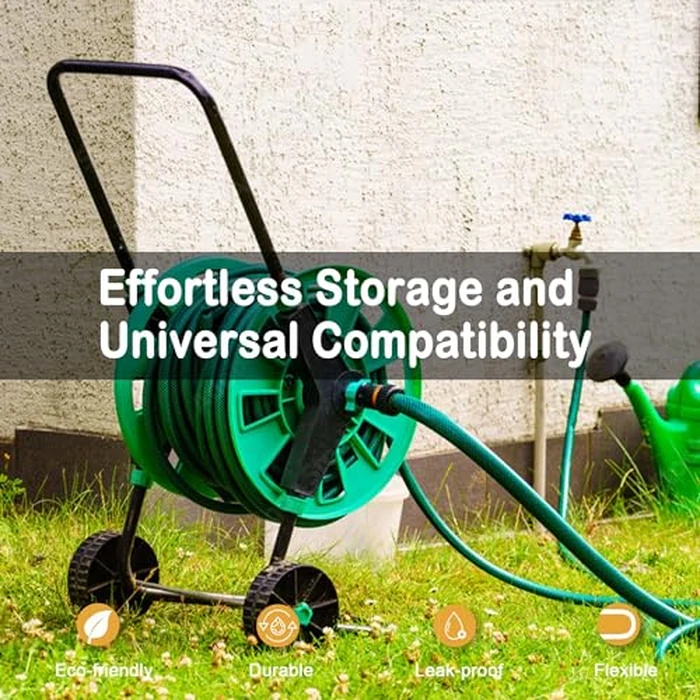 100FT Flexible Garden Hose for Patio: 5/8 Inch Lightweight Water Hose with Male to Female Leak-Free Connections for Large Residential Yard Use by Orgrimmar - Image 8