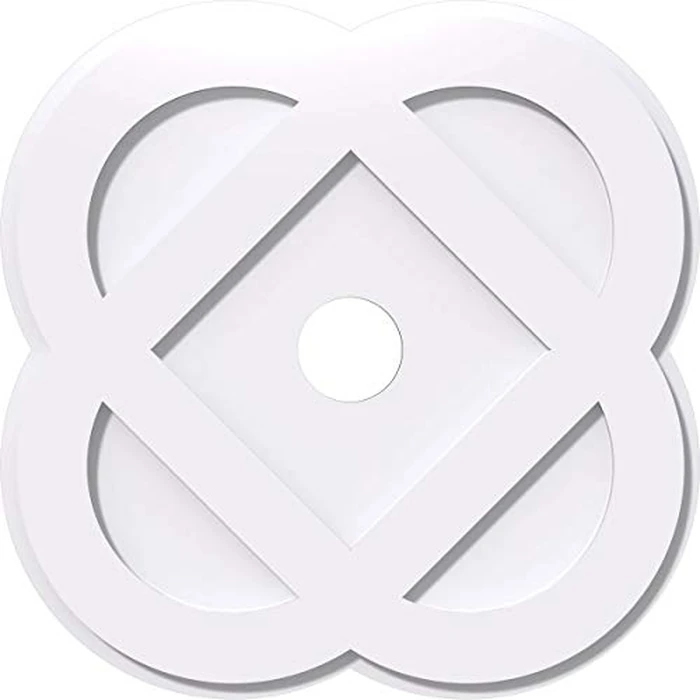 Ekena Millwork CMP34CE-05000 Charlotte Architectural Grade PVC Contemporary Urethane Ceiling Medallions 34"OD x 5"ID x 13 1/2"C x 1"P by Ekena Millwork - Image 1