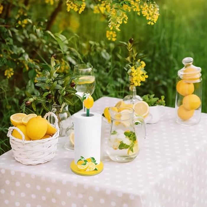 Namalu Lemon Paper Towel Holder Lemon Kitchen Decor Kitchen Fun Paper Towel Holder Dispenser for Bedroom Toilet Countertop Decor by Namalu - Image 4