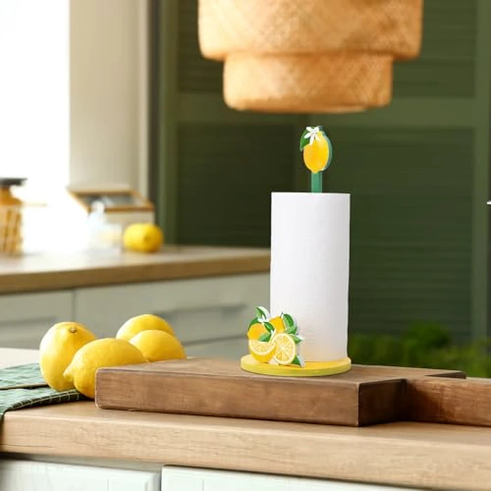 Namalu Lemon Paper Towel Holder Lemon Kitchen Decor Kitchen Fun Paper Towel Holder Dispenser for Bedroom Toilet Countertop Decor by Namalu - Image 6