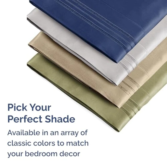 Queen Pillow Cases Set of 2 - Ultra Soft Hotel Quality Pillowcase Covers - Comfy, Cozy & Wrinkle Free - Shrinkage, Stain and Fade Resistant - Machine Washable Pillow Protectors - 2 Piece Set - Khaki by CGK Unlimited - Image 7