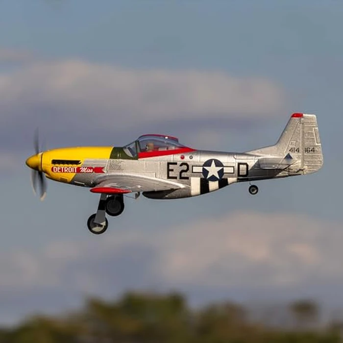 E-flite RC Airplane UMX P-51D Detroit Miss BNF BasicTransmitter Battery and Charger Not Included EFLU7350 by E-flite - Image 4