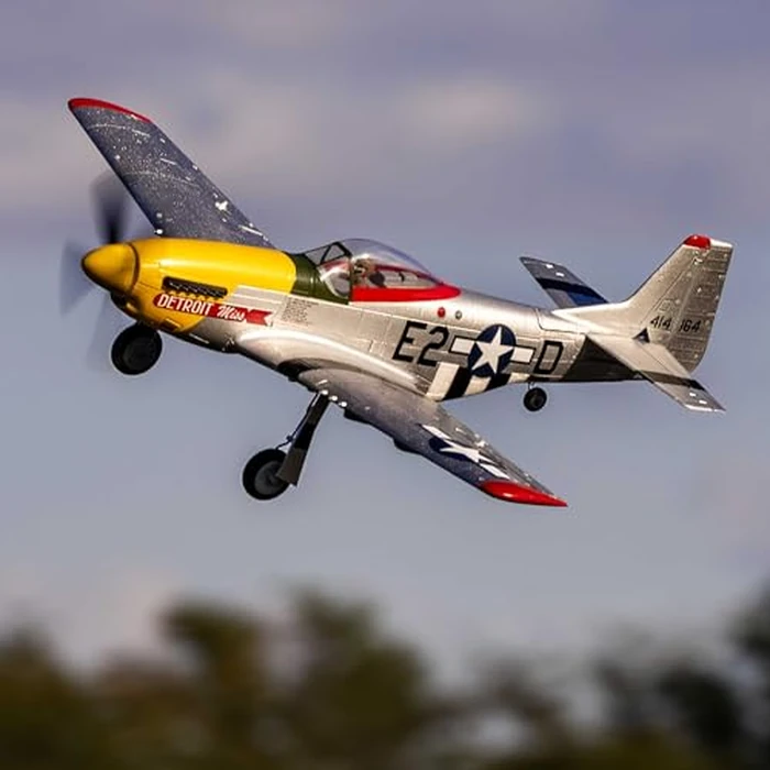 E-flite RC Airplane UMX P-51D Detroit Miss BNF BasicTransmitter Battery and Charger Not Included EFLU7350 by E-flite - Image 5