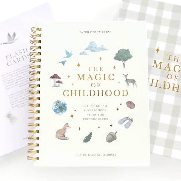 The Magic of Childhood: A 52 Week Christian Homeschool Curriculum for Preschoolers | Weekly Units, Flashcards and Devotionals | Ages 3-5 by Paper Peony Press - Image 1