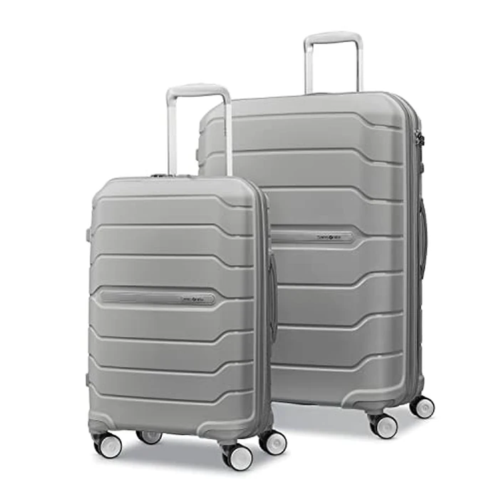 Samsonite Freeform Hardside Expandable with Double Spinner Wheels, Light Grey, Carry-on Spinner, Freeform Hardside Expandable with Double Spinner Wheels by Samsonite - Used - Good condition - CA$118.58