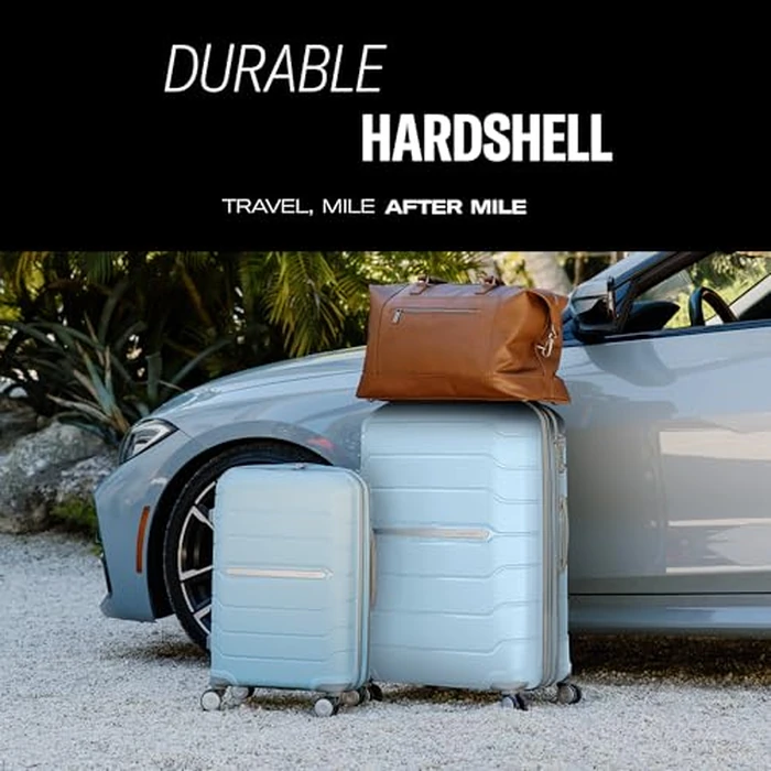 Samsonite Freeform Hardside Expandable with Double Spinner Wheels, Light Grey, Carry-on Spinner, Freeform Hardside Expandable with Double Spinner Wheels by Samsonite - Image 5