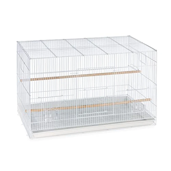 Prevue Pet Products Flight Cage Metal Steel Bird Crate, Multi-Bird Home Stackable Cage for Birds, Home Crate for Extra-Small Pet Parakeets, Finches, and More, White by Prevue Pet Products - Used - Very Good condition - US$53.45