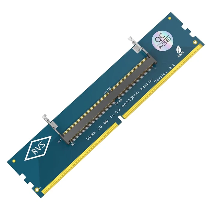 Laptop DDR5 RAM to SO DDR5 U-DIMM Desktop Adapter Card Memory Tester Converter by Mustpoint - Used - Like New condition - US$21.94
