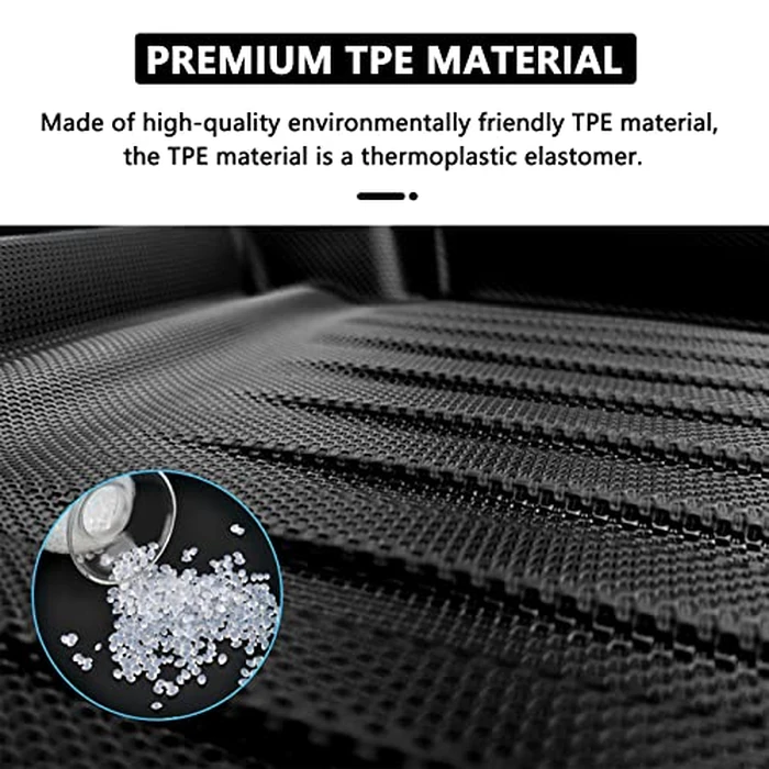Fit for Hyundai Kona 2018-2023 Cargo Liner Floor Mats All Weather Rear Trunk Mat Waterproof Car Cargo Mat for Kona 2018-2023 Accessories Custom Fit Cargo Mat Trunk Mat for Kona Heavy Duty Floor Mats by PUSNMI - Image 3