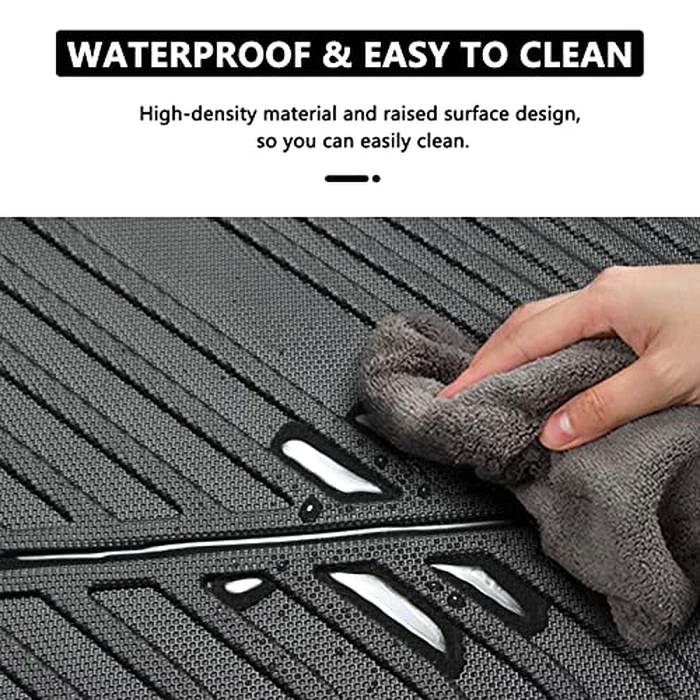 Fit for Hyundai Kona 2018-2023 Cargo Liner Floor Mats All Weather Rear Trunk Mat Waterproof Car Cargo Mat for Kona 2018-2023 Accessories Custom Fit Cargo Mat Trunk Mat for Kona Heavy Duty Floor Mats by PUSNMI - Image 6