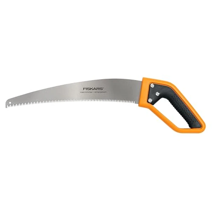 Fiskars 15” PowerTooth D-Handle Saw with Razor-Sharp Stainless Steel blade, Ergonomic SoftGrip Handle for Comfort and Control, Heavy-Duty Hand Saw by Fiskars - Image 1