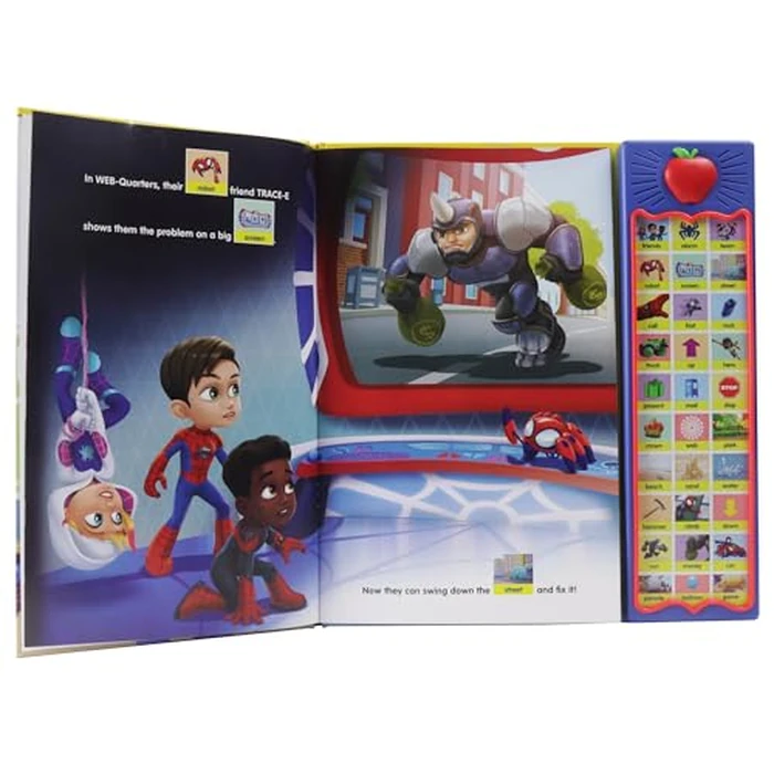 Marvel Spider-man - Spidey and His Amazing Friends - First Words! Point, Match, Listen, and Learn! 30-Button Sound Book - PI Kids by PI Kids - Image 2